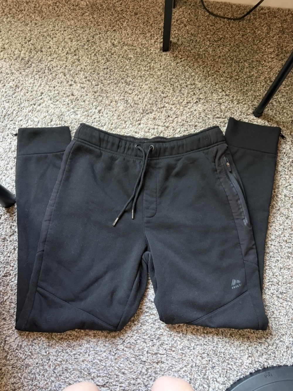RBX Black Athletic Joggers Athleisure Sweatpants Sweats Comfortable Workout